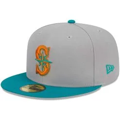 Men's Seattle Mariners New Era Gray/Teal 59FIFTY Fitted Hat -Field Ready Shop teal seattle mariners 59fifty fitted hat ss5 p 200013139pv 3u kbrgwomb0scayw1aedlev klclejvmxsig8eymwoj1