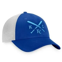 Men's Kansas City Royals Fanatics Branded Royal/White Iconic Cross Bat Trucker Snapback Hat -Field Ready Shop white kansas city royals iconic cross bat trucker snapback hat pi4367000 altimages ff 4367041 abaa34fc740043fd915balt3 full