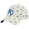 Women's Kansas City Royals New Era Cream Chrome Bloom 9TWENTY Adjustable Hat