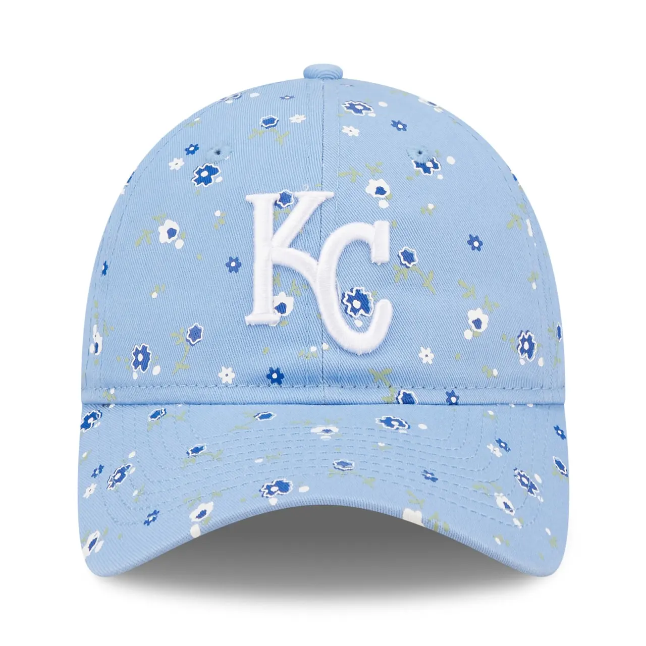 Women's Kansas City Royals New Era Light Blue Floral 9TWENTY Adjustable Hat 4 Women's Kansas City Royals New Era Light Blue Floral 9TWENTY Adjustable Hat - Image 2
