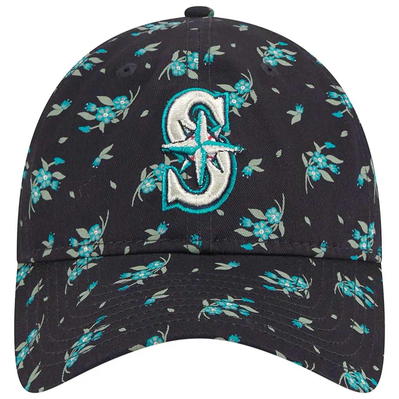 Women's Seattle Mariners New Era Navy Bloom 9TWENTY Adjustable Hat 4 Women's Seattle Mariners New Era Navy Bloom 9TWENTY Adjustable Hat - Image 2