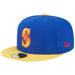 Men's Seattle Mariners New Era Royal/Yellow Empire 59FIFTY Fitted Hat -Field Ready Shop yellow seattle mariners empire 59fifty fitted hat ss5 p 200006654pv 3u enid1boe5dqkidonrkz7v 6gcrg3hgdfreiwf8abhc