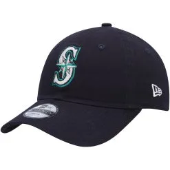 Youth Seattle Mariners New Era Navy Core Classic 9TWENTY Adjustable Hat